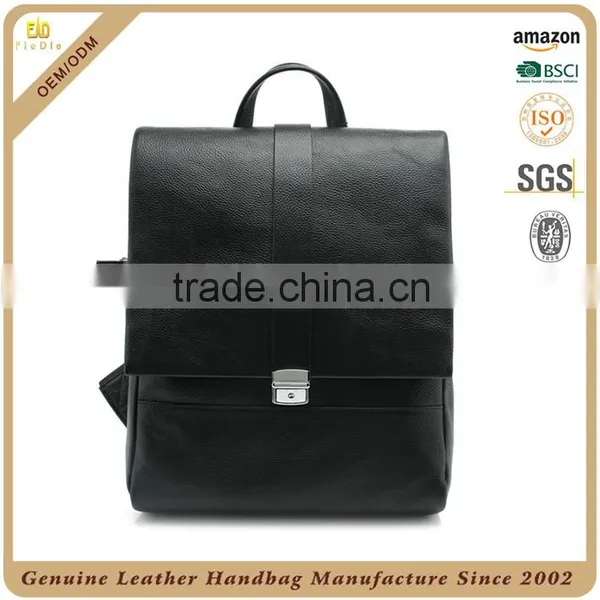 Guangzhou Factory OEM Cowhide Oily Leather Mens Travel Bag Duffel Bag Custom Waterproof Leather Backpack for Men photo-4