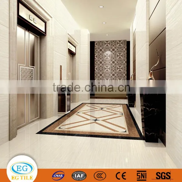 600x600 Canadian Cotton Wood Grain Soluble Salt Polished Porcelain Tile photo-4