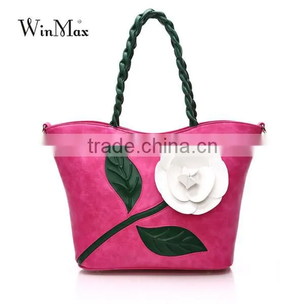 Big Tote Floral Embroidery Sling Bags New Style Ladies Handbags photo-3