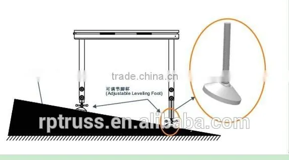 Hot Selling RP Aluminum Plywood Portable Stage With Adjustable Legs photo-6