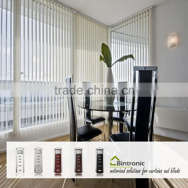 Bintronic Taiwan Remote Control Operated Motorized Vertical Blinds Types Of Motorized Curtain Motor photo-5