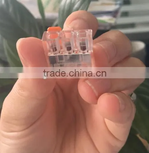 Directly Factory 221 Series Wago Different Types Wire Connectors 100% Transparent 3Poles in Stock photo-5