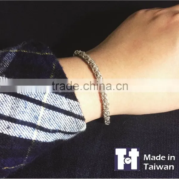 Customized 925 Byzantium Sterling Silver Bracelet For Women's photo-6