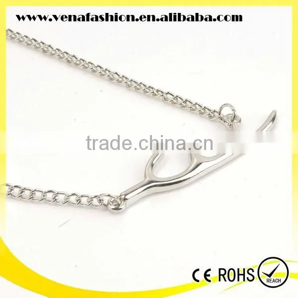 Animal Jewellery Antler Cheap Chunky Necklace, Deer Antler Necklace photo-5