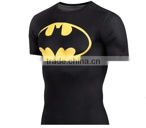 Mens Superhero Long Sleeve Cycling T-Shirt Pro Slim Quick Dry Compression T-Shirt photo-5