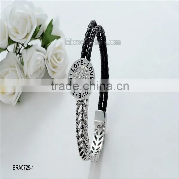 Alloy Plating Hollow Diamond Bracelet Bangle photo-3