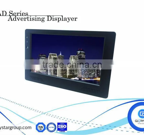 7 inch lcd touch screen digital advertising in taxis