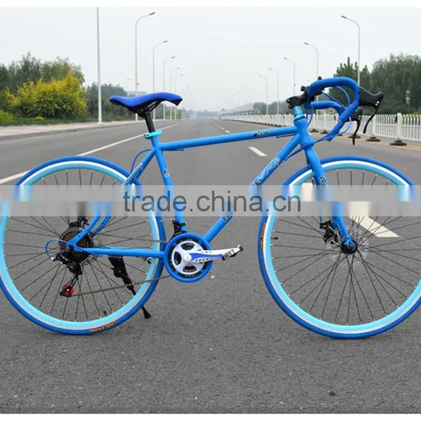 26-inch Road Bike 21 Speed High Carbon Steel Dual Disc Brakes Road Bike photo-6