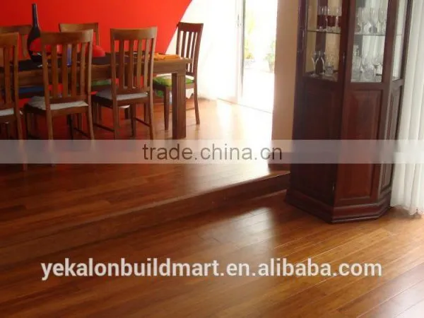 New arrival Natural Solid Bamboo Flooring Market Teak Color Flooring Carbonized Bamboo Flooring,Durable Click Bamboo Parquet