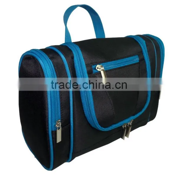 2016 NEW Arrival Europe Wholesale pu Leather Hanging Toiletry Bag for Lady, Stripe pu for Body photo-3