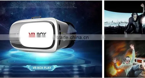 2016 Hot Selling Virtual Reality Glasses Case Plastic Google Cardboard 3D VR BOX 2.0 Adjustable 3D VR photo-3