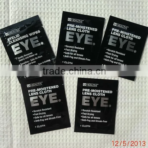 Individually Wrapped Lens Cleaner, Eyeglass Cloth, Wet Tissue, Wet Wipe photo-6