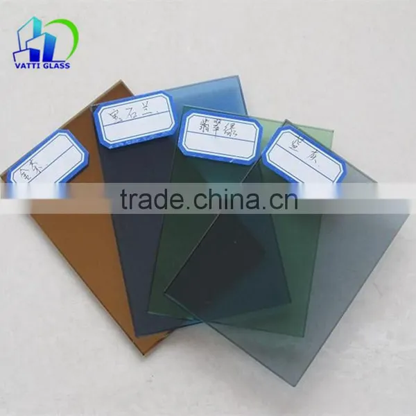Tinted Tempered Glass Dark Grey Tinted Glass Tinted Glass Curtain Wall photo-3