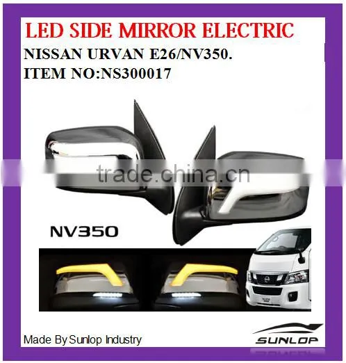 New Products Auto Spare Parts LED Side Mirror Electric NS3000017 for NS Urvan E26/NV350 2013 up