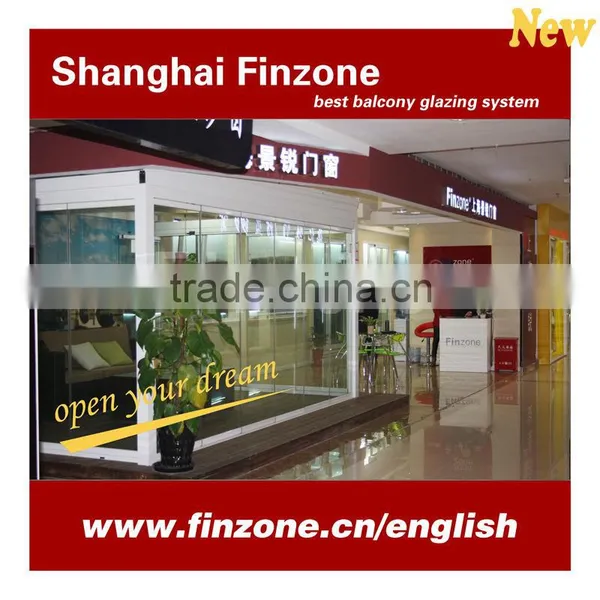 New Aluminum Balcony Folding Frameless Window photo-6