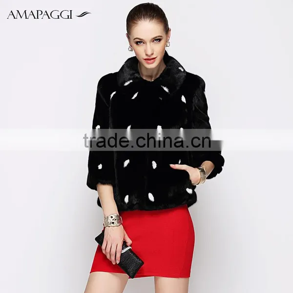 Classic Short Balck Mink Fur Jacket&coat Wholesale