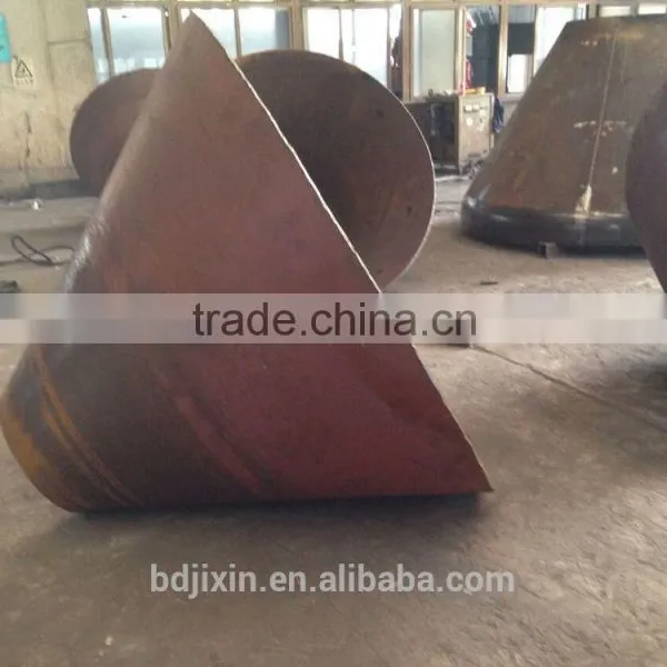 Q235B Forged Carbon Steel Conical Bottom Dish Ends for Pressure Vessel photo-2
