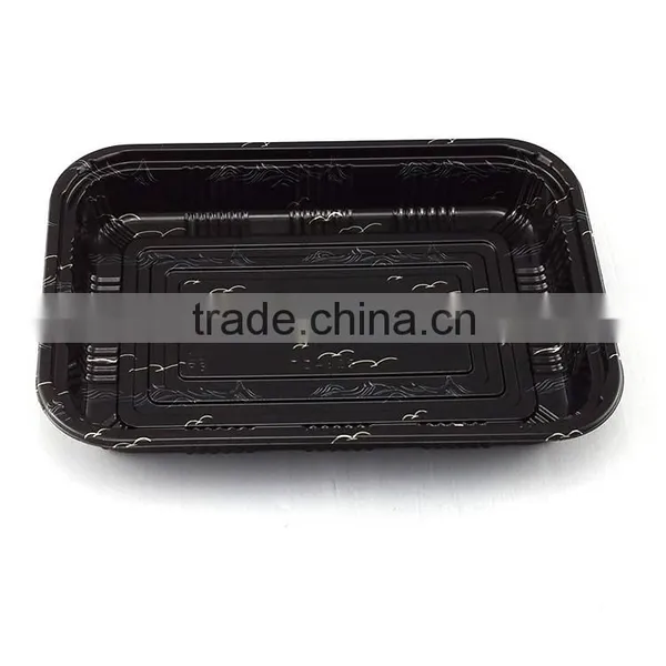 Transparent Lid Disposable Plastic Sushi Container photo-2