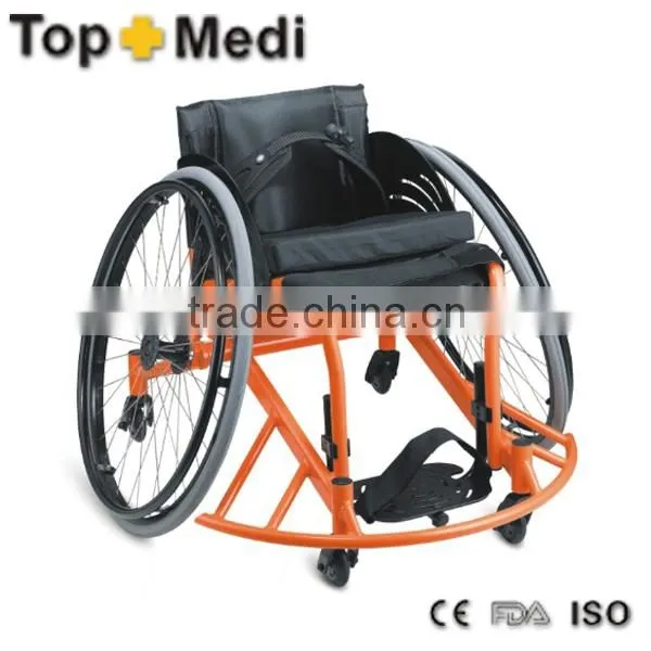 Topmedi Aluminum Manual Folded Lightweight Leisure Basketball Sport Wheelchair Prices(lightweight Basketball Wheelchair Supplie) photo-2