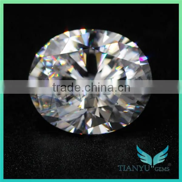 Wholesale Artificial CZ Gemstone Oval 10x12mm Pink Cubic Zirconia Gemstone photo-3