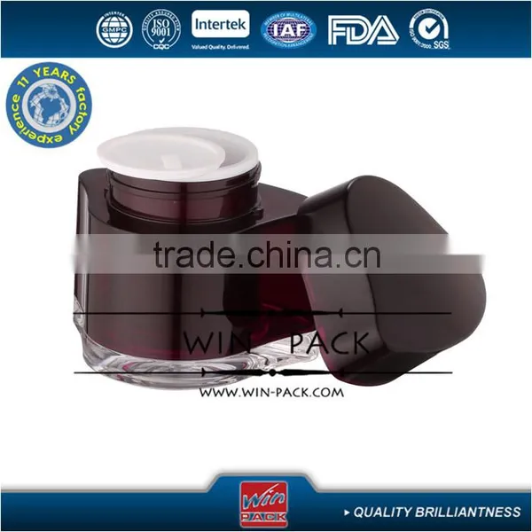 2015 New Style Black Color Triangle Cream Bottle,special Style Acrylic Jar photo-2