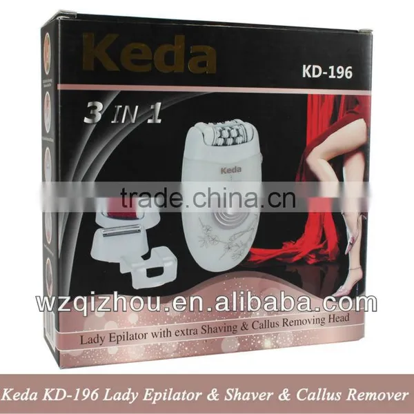Keda KD-196 Lady Epilator & Shaver & Callus Remover 3 in 1 photo-2