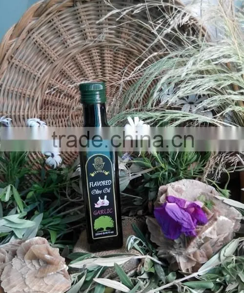 Flavored Olive Oil With Garlic. Premium Quality Olive Oil With ISO9001 Certification. Glass Bottle 250 Ml. photo-4