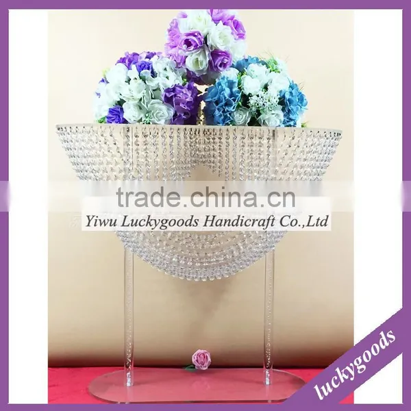 LDJ553 Wedding Banquet Favor Luxury Acrylic and Crystal Centerpiece