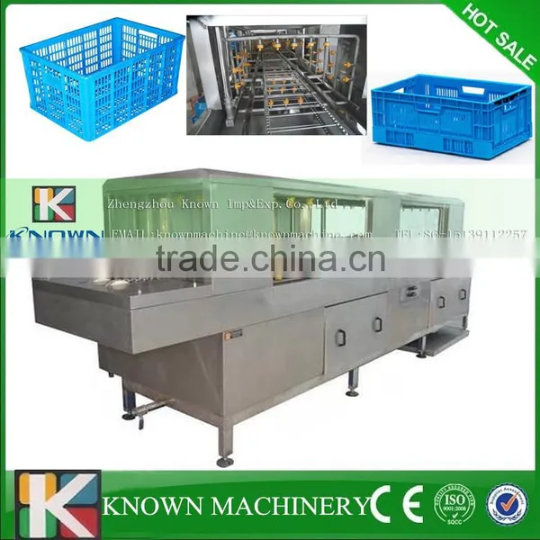 Automatic High Efficient Stainless Steel Plastic Basket Washing Line,used Plastic Crate Washing Recycling Line photo-6