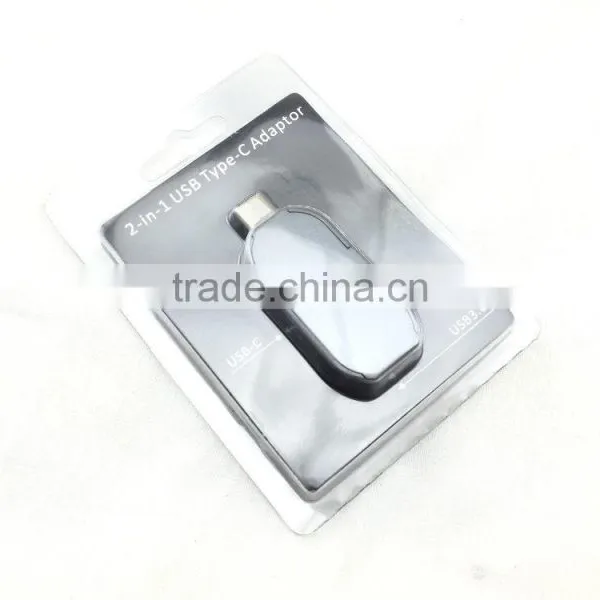 USB 3.0 USB Type-C Converter/Adapter Type-C 2-in-1 USB Adaptor for PC photo-2