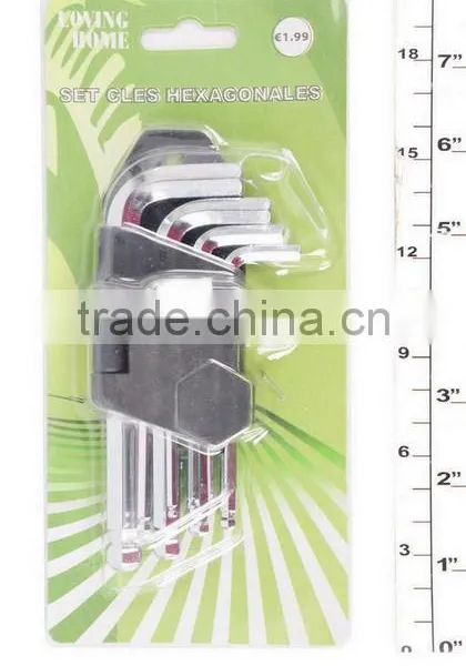9PC HEX KEY SET
