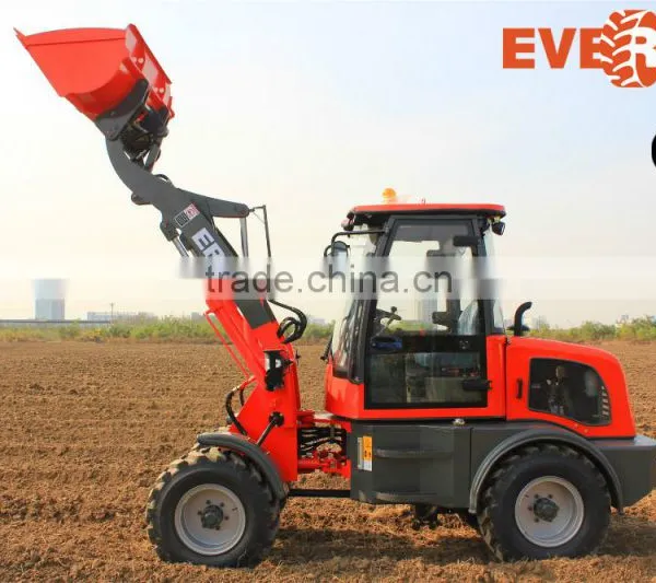 2015 New Design Everun 1.0 Ton Small Agricultural Machine Mini Wheel Loader With Sweeper photo-2