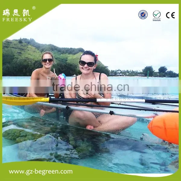 New Water Sport pc Transparent Clear Bottom Acrylic Boat for Sale photo-3