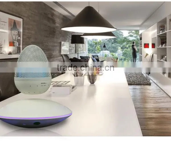 Magnetic Floating Levitation Bluetooth Loudspeaker Box, Wireless Egg Shape Glowing Voice Box photo-4