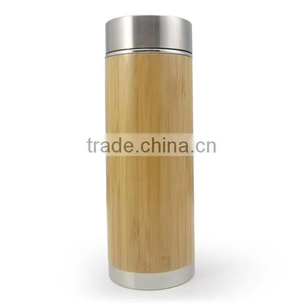 Eco-friendly Inner Ceramics Bamboo Bottle Natural Bamboo Travel Coffee Cup Bamboo Mugs photo-2