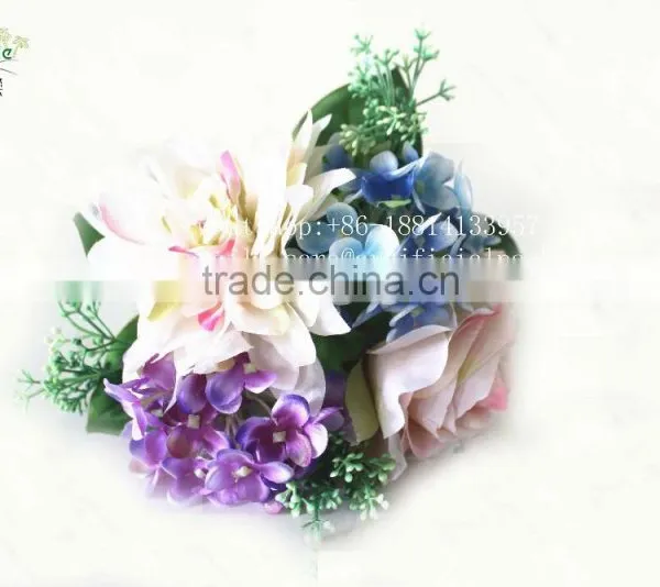 Artificial Flower,rose Bouquet, for Wedding Table Centerpieces photo-3