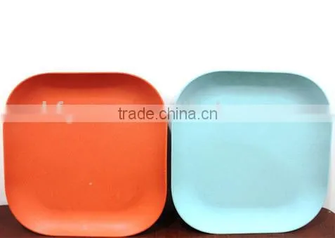 Fruit Bamboo Fiber Eco Friendly Dinnerware Plate Dishes, Safety Food Bamboo Serving Plate photo-3
