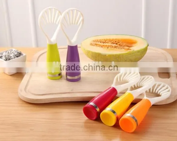 Colorful Multifunction Plastic Vegetables Fruits Remove Seeds Spoon photo-4