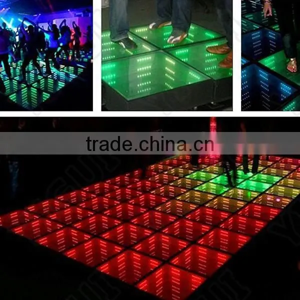 Wedding Party Equipment 3D Time Tunnel Effect Mirror Led Dance Floor photo-2
