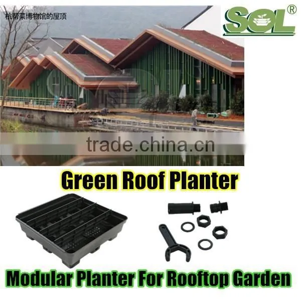 Green Roof China Manufacture SOL Company Hydroponic Growing Systems Vertical Green Roof Rooftop Garden Modular Planters photo-3