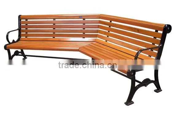 Soild Wood Outdoor Curved Benches photo-2