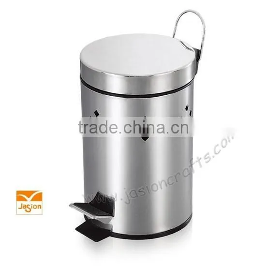 40L Pedal Fancy Large Stainless Steel Dustbin Trash Bin photo-5