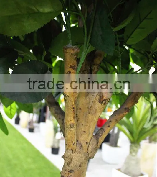Home Gardens for Curtain Hotel Decoration 200cm Height Making Artificial Live Plastic Green Orange Bonsai Tree EZZPZ06 0302 photo-4