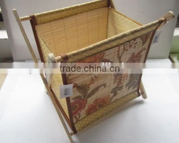 Foldable Non-woven With Wooden Holder Storage Box photo-5
