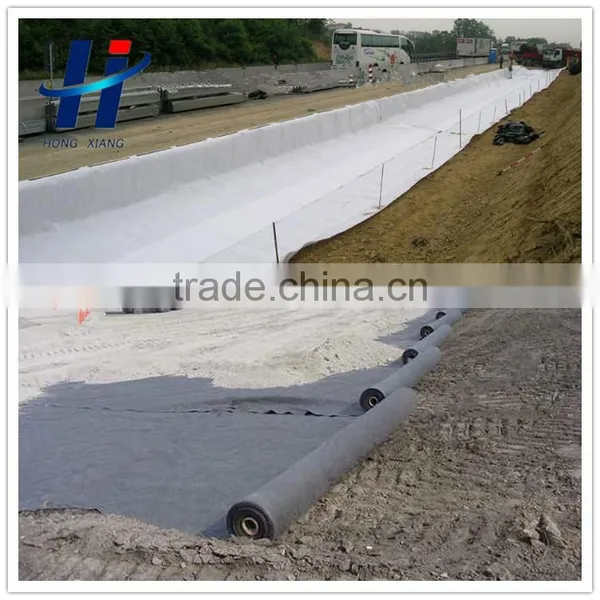 Polyester Short Fiber Needle Punched Non Woven Geotextile 1000g m2 Price photo-2