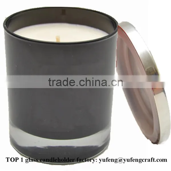 Candle Gift Black Glass Candle Jar photo-2