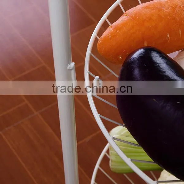 Wholesale Metal 3 Tiers Kitchen Fruit and Vegetable Floor Display Stand photo-6