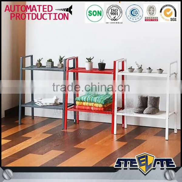 Four Tiers Metal Ladder Rack Shelves Iron Rack photo-6