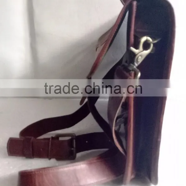 High Quality Stylish Handmade Vintage Leather Briefcase photo-4