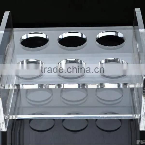 Customized New Transparent Acrylic Wine Bottle Rack
